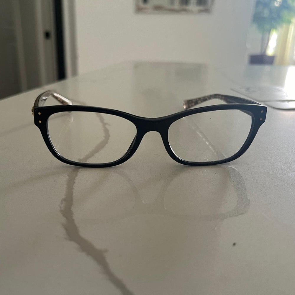 Black coach reading glasses